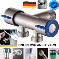 🔝 Best Seller Vermerch SUS304 Two Way Angle Valve 2 Way Faucet Stainless Steel, 1 in 2 out Head Two Way Water Washer Tap Faucet Wash Machine Faucet US304 Two Way Angle Valve 2 Way Faucet Stainless Steel 1 in 2 out Head Two Way Angle Valve Faucet 🔝