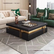 Coffee Table Mail Bag Large Apartment Red Square Board House Rock Net Villa Combination Designer Use