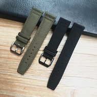 MERJUST 20mm 21mm 22mm Green Black Nylon Genuine Leather Watch Strap Watchbands For IWC PORTUGIESER CHRONOGRA Mark Bracelet Belt