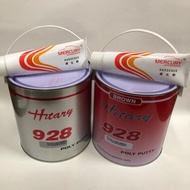 Nissan / Hitary 928 Poly Putty Brown / Grey 4kg with 1 tube hardener 80gm