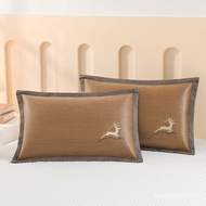 Taoyuan Shipping [1958 Times Repurchase] Summer Cool Pillowcase Student Children Ice Silk Rattan Bab