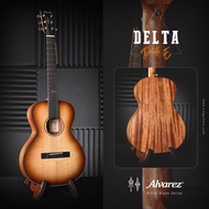 Alvarez Delta DeLite E กีตาร์โปร่งไฟฟ้าทรง Blues (Solid Sitka Spruce / Mahogany) พร้อมกระเป๋า