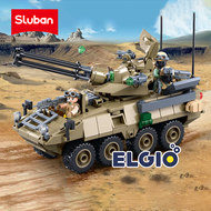 Sluban Bricks Tank Tentara Army OEF Stryker B1258
