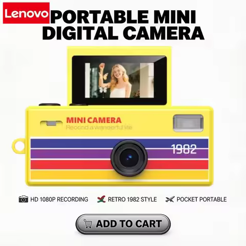 Lenovo LK030 Thumb Keychain Camera 0.96inch Flip Screen Retro CCD Mini Digital Camera 720P Very Smal