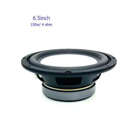 1 pc 6.5 inch White /Silver Car HiFi End Speaker 150W 4Ohm Audio Midrange Woofer Auto Front Door