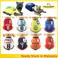 Worldcup Pet Shirt Apparel Football Jersey Cat Kitten Baju Kucing