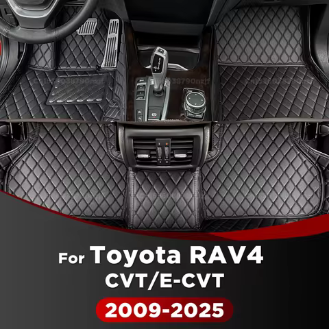 For Toyota RAV4 Fuel(CVT)/Hybrid(E-CVT) 2009-2025 Custom Car Floor Mat Automobile Carpet Cover Inter