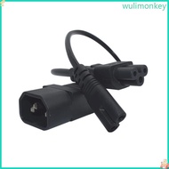 WU IEC320 C14 to IEC320 C5+IEC320 C7 Power Adapters Cable Cord for Speaker Monitor