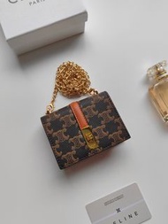 Celine 賽琳 TRIOMPHE 系列鏈條卡包 香港代購