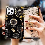 Clock case for Infinix SMART 10 9 8 7 HOT 60i NOTE 50i 40 30 pro SPARK GO 2025 2024 4G 5G Luxury Wor