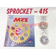EX5 EX5 Drear GBO GBO J GBOJ C70 - 415 Sprocket Front & Rear Gear Spoket Depan & Belakang Spoket Rac