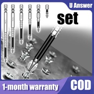 Alloy Steel Anti-Slip Long Drill Bits 1/4 Hex Shank PH2 Head Magnetic Screwdriver Bit,  U Answer