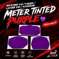 AX200S / LC135 V8 / NVX155 V3 / Y16ZR PURPLE METER TINTED PURPLE METER SCREEN PROTECTOR LC V8 NVX V3