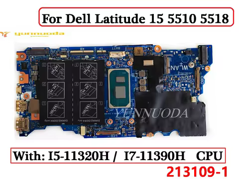 213109-1 For Dell Latitude 15 5510 5518 Laptop Motherboard With I5-11320H I7-11390H CPU 06KTVX 0NMR4