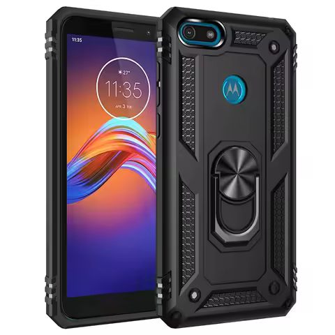 Shockproof Finger Ring Phone Cover for MOTOROLA MOTO E6 E5 G7 G8 Plus P40 Power One Zoom Macro Actio