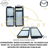 MAZDA3 OLD MODEL '06-'10/MAZDA5 OLD MODEL '05-'12/BLANTE '13 (MK1)/PREMACY DENSO CABIN AIR FILTER (S
