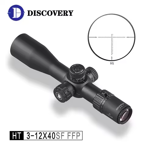New Discovery HT 3-12X40SF FFP Compact Riflescope Hunting Optical Scope Mount Glass Etched Reticle F
