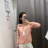 2024 UNIQLO แท้ห้องลองเสื้อ2023ฤดูร้อนของผู้หญิงใหม่กันแดดกันรังสียูวี437048ใหม่
