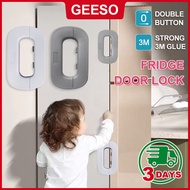 GEESO Refrigerator Safety Lock Multi-function Baby Safety Lock Fridge Cupboard Cabinet Door Drawer L