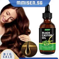 [mmisen.sg] 30ML Black Castor Oil Non Greasy Pure Natural Organic Castor Oil for Hair Growth