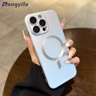 Metallic Paint Magnetic Phone Case For Samsung Galaxy A07 A06 A05 A05S M05 F05 Z Flip 7 6 5 4 3 5G 4
