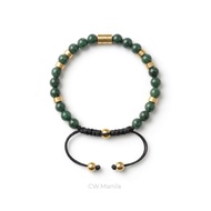 CW Manila - 0RION Adjustable Bracelet - 6mm Imperial Jade Stone with Hematite Spacer