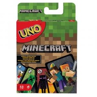 Mattel - Minecraft UNO遊戲卡(Minecraft) 紙牌遊戲/派對/遊戲/節日/氣氛/party (平行進口)