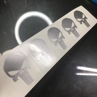 PUNISHER SILVER STICKER 2 pcs RM 3.5 / 5 pcs RM6.90 / gel blaster / airsoft / ghost