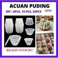 12pcs Acuan Puding Viral Puding Jelly Acuan Mini Agar Agar Jelly Mould Flower Mold Bekas Puding Bung
