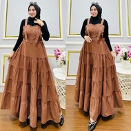 QF Overall tanpa inner TERBARU / Overal 931 bahan babycodoray / gamis terbaru / overall muslimah mur