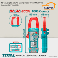 TOTAL Digital DC/AC Clamp Meter True RMS 6000 Counts (TMT766002)