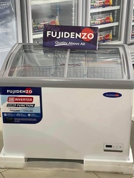 Fujidenzo Curved Glass Top Chest Freezer