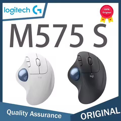 Logitech ERGO M575 S wireless Bluetooth mouse for Mac laptops, battery-powered USB home mouse, wirel