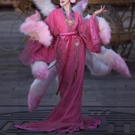 Nine-Tailed Fox Taji cos Clothing Warring States Robe Hanfu Female Super Fairy Tail Studio Photograp
