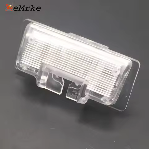 EEMRKE Car Rear View Camera Bracket License Plate Lights Housing for Nissan Serena C25 C26 Elgrand E