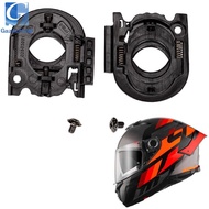 [Gazechimp] 2x Replacement Helmet Shield Base for Motorcycle Accessories, , with Screws, Easy to Ins