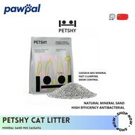 [PAWPAL.ID] PETSHY CASSAVA & MINERAL Clumping Cat Litter - Antibacterial Mineral and CASSAVA Cat Lit