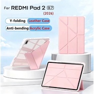 Clear Acrylic Y-Fold Stand Case for REDMI Pad 2 9.7 4G 2026 Pad 2 Pro 12.1 Pad 2 SE Mi Pad 7 8 Pro 1