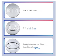 Ốp chụp mâm đúc KIA mẫu logo cũ vành 58mm màu đen trắng Set Nắp Đậy Trục Bánh Xe Thông Minh Cho Kia