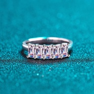 X-088 925 Sterling Silver Women's Ring, 2.5 Carat All Moissanite (Including Certificate)
