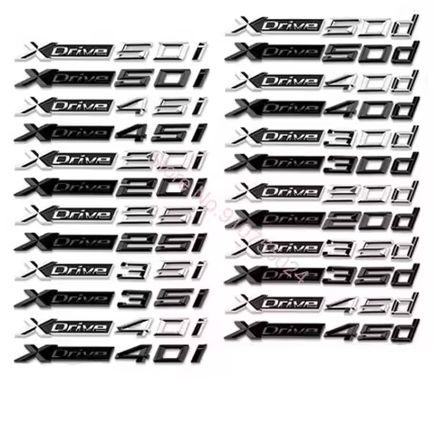 Apply to new XDrive 20i 25i 28i 30i 35i 40i 50i 20d 30d 35d 40d 50d Fender Emblem Badge for X3 X4 X5