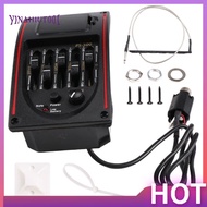【Yinahiut001】5-Band Tone Controls EQ Equalizer Tuner PS-500 5-Band Acoustic Guitar EQ Preamp Equaliz