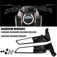 For CB650R CB1000R CB150R CB125R CB250R CB300R CB650F Motorcycle Universal Rearview Mirrors Adjustab