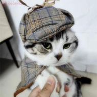 [COD] Pet Detective Costume Set, Funny Sleeveless Pet Sherlock Holmes Cloak, Detective Transformatio
