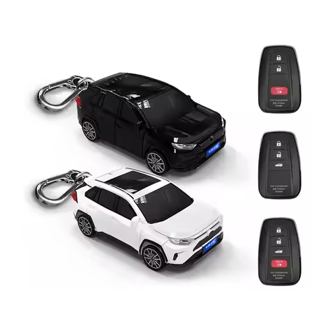 Toyota RAV4-Class Key Holder, Model Key Protector, Personalized Gift Car Key Holder, with Buckle Acc