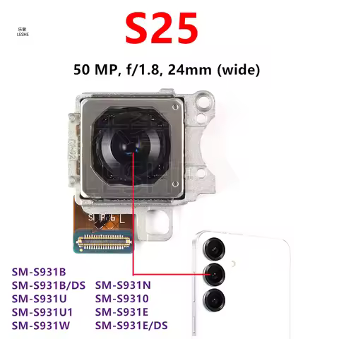 50MP Main Back Facing Camera For Samsung Galaxy S25 SM-S931B S931 S931E/DS S931U Rear Camera Module 