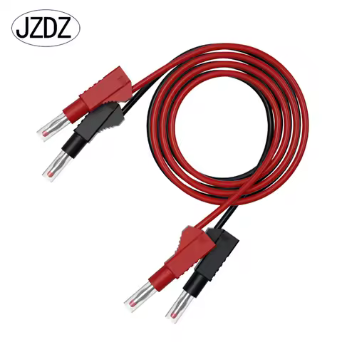 JZDZ 2pcs Multi-meter Test Leads Cable Jumper Wire Line Security 4mm Banana Plug Retractable Test To