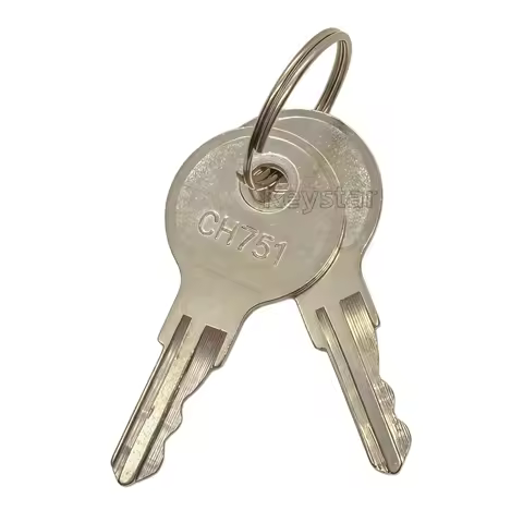 5pcs CH751 Copper Key Blank Universal Keys 751CH Key for Elevator Lock Utility Cabinet Room Trailer 
