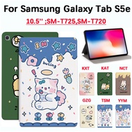 For Samsung Galaxy Tab S5e 10.5 inch SM-T725,SM-T720  Sweatproof and Anti-slip High Quality Cute Bunny Cat Case Tablet PC Case PU Leather Vertical Flap
