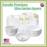 Corelle Premium Begonia Square10p Set/Corelle USA set/Plate Set/ Dinnerware Corelle set/Large Plates/ Corelle Kitchen /Corelle Dining Sets/Large bowl /Square plares Corelle bowl/Corelle set/Square Dinnerware